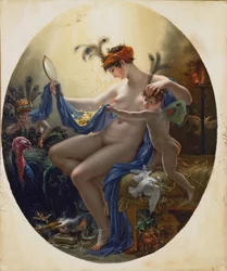 Porträt von Mlle. Lange als Danae